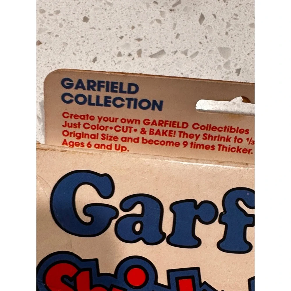 Vintage 1978 Garfield Shrinky Dinks Collector Set Colorforms Sealed 1661